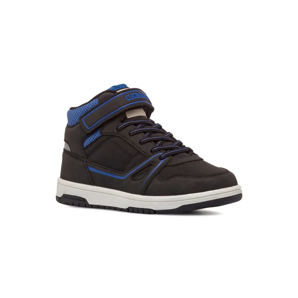 Sneakers alte nere e blu da Bambino con strappo Carrera Jeans