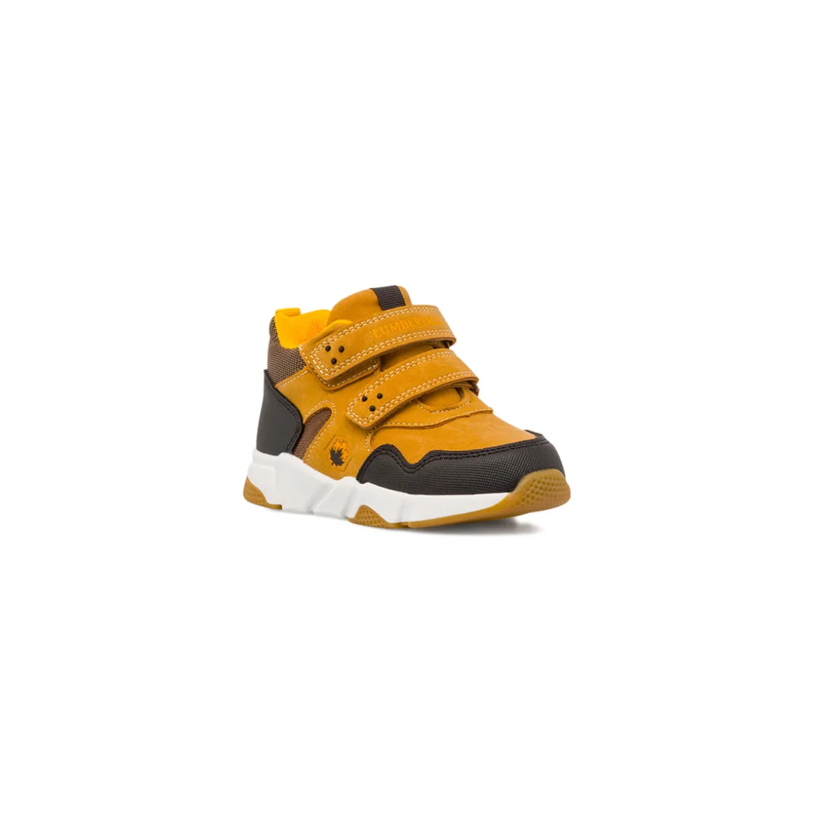 Sneakers alte ocra da Bambino con strappo Lumberjack