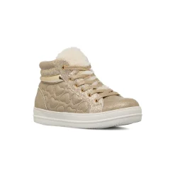 Sneakers alte oro da Bambina con zip e glitter Le Scarpe di Alice