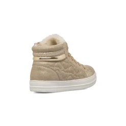 Sneakers alte oro da Bambina con zip e glitter Le Scarpe di Alice