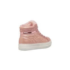 Sneakers alte rosa glitter con zip da Bambina Le Scarpe di Alice