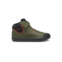 Sneakers alte verde da Bambino con suola traspirante Geox