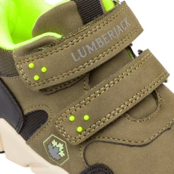 Sneakers alte verdi militare da Bambino Lumberjack