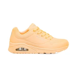 Sneakers Arancione Pesca da Donna Skechers Uno