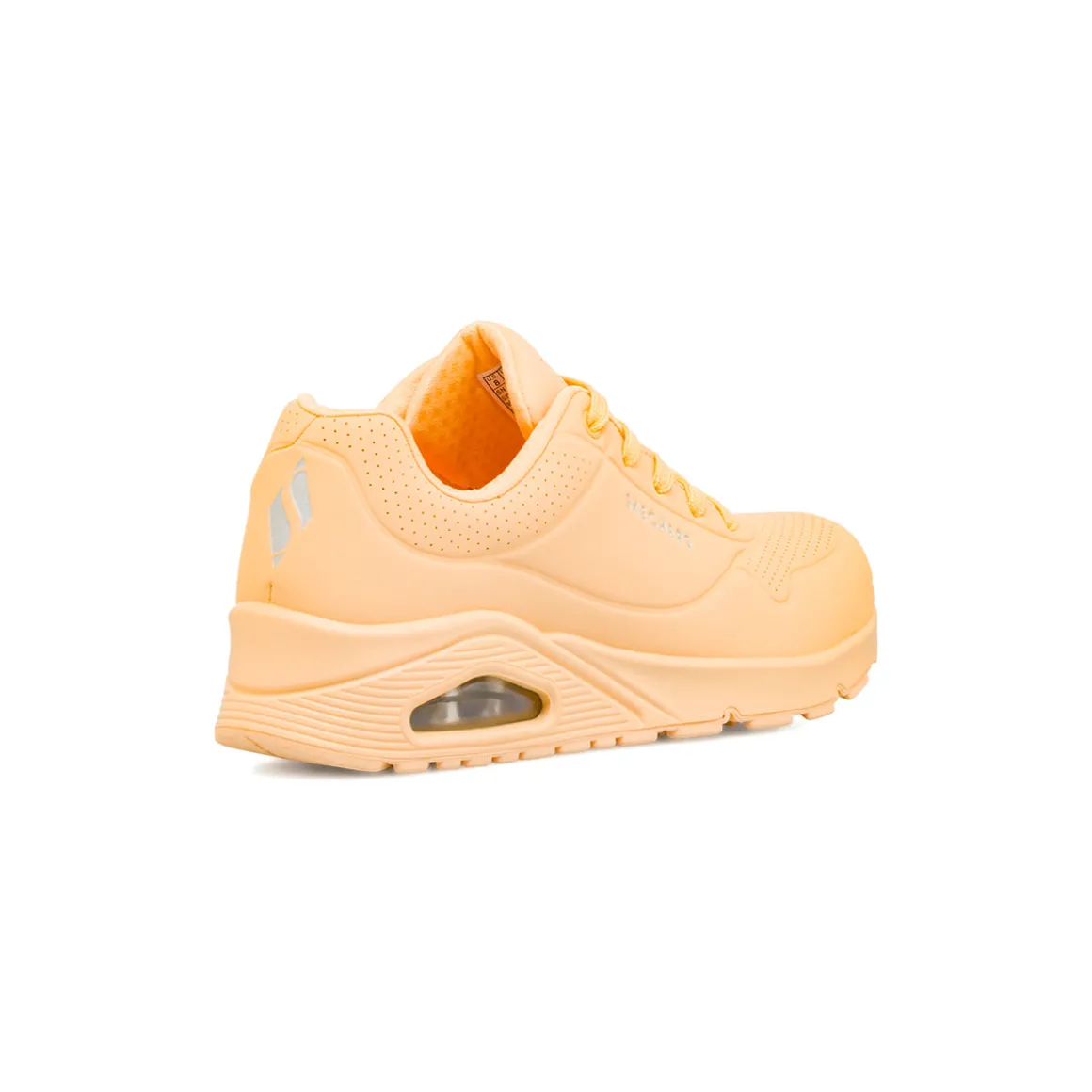 Sneakers Arancione Pesca da Donna Skechers Uno
