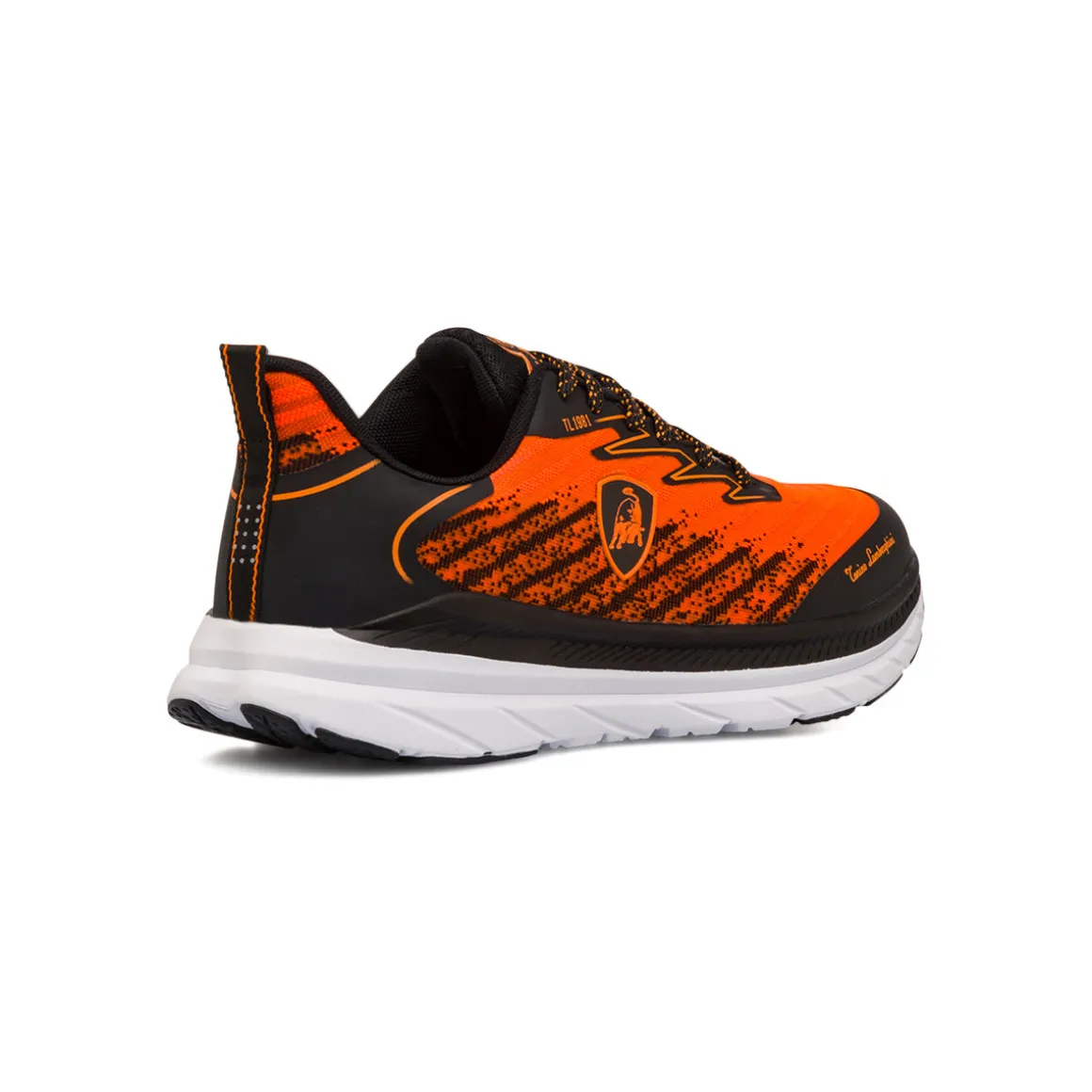 Sneakers arancioni e nere da Uomo con logo Tonino Lamborghini Raptorkick Signature