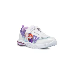 Sneakers Argento da Bambina Frozen con Luci e Glitter
