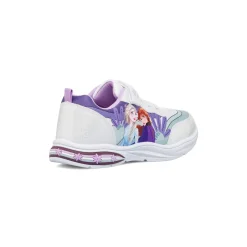 Sneakers argento da ragazza Frozen con luci e glitter