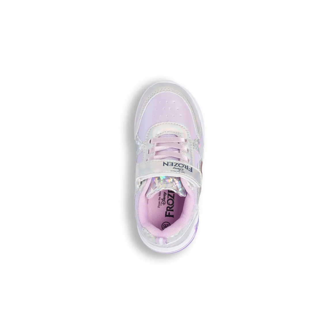 Sneakers argento Frozen con luci e strappo da Bambina