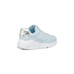 Sneakers azzurre da bambina in Memory Foam Skechers Uno Lite