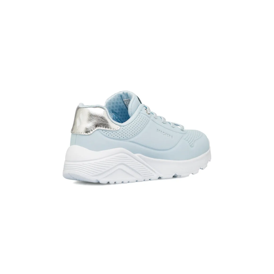Sneakers azzurre da bambina in Memory Foam Skechers Uno Lite
