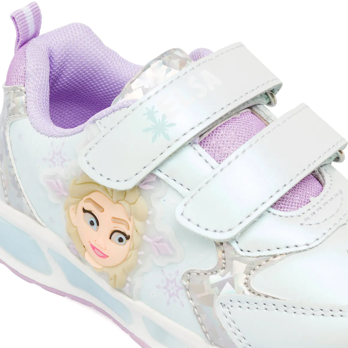 Sneakers azzurre da Bambina con luci e dettagli lilla Frozen