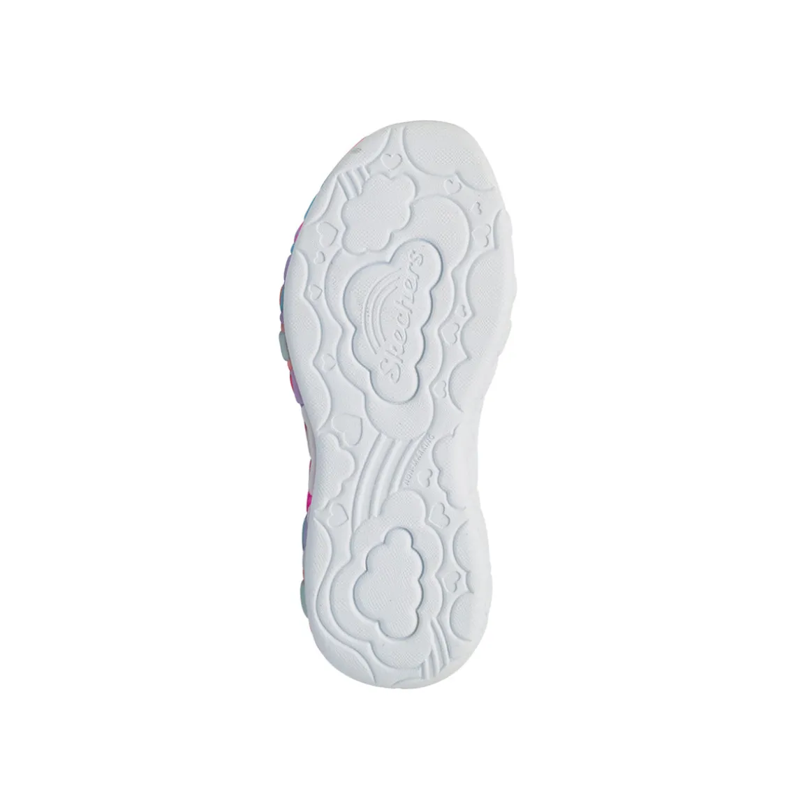 Sneakers azzurre e fucsia da Bambina con luci Skechers Eternal Heart