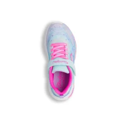 Sneakers azzurre e fucsia da Bambina con luci Skechers Eternal Heart
