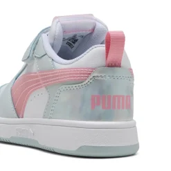 Sneakers azzurre e rosa da Bambina con strappo Puma Rebound V6