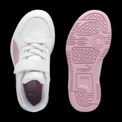 Sneakers Bambina e Ragazza Bianche e Rosa Puma Reb-L