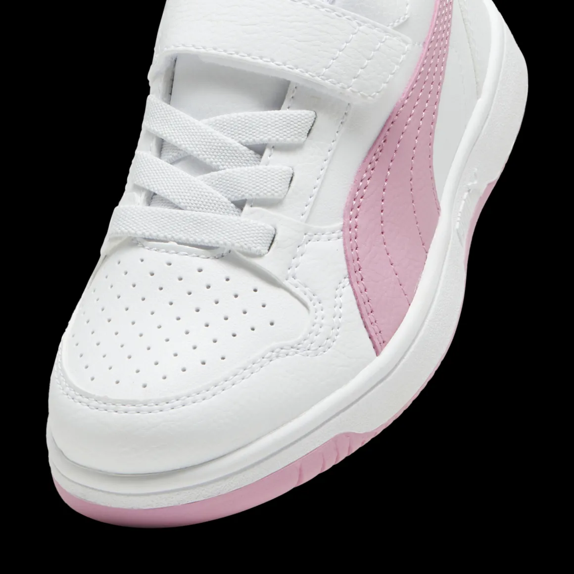 Sneakers Bambina e Ragazza Bianche e Rosa Puma Reb-L