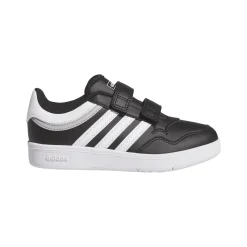 Sneakers bambino nere con logo tre strisce adidas Hoops 4.0