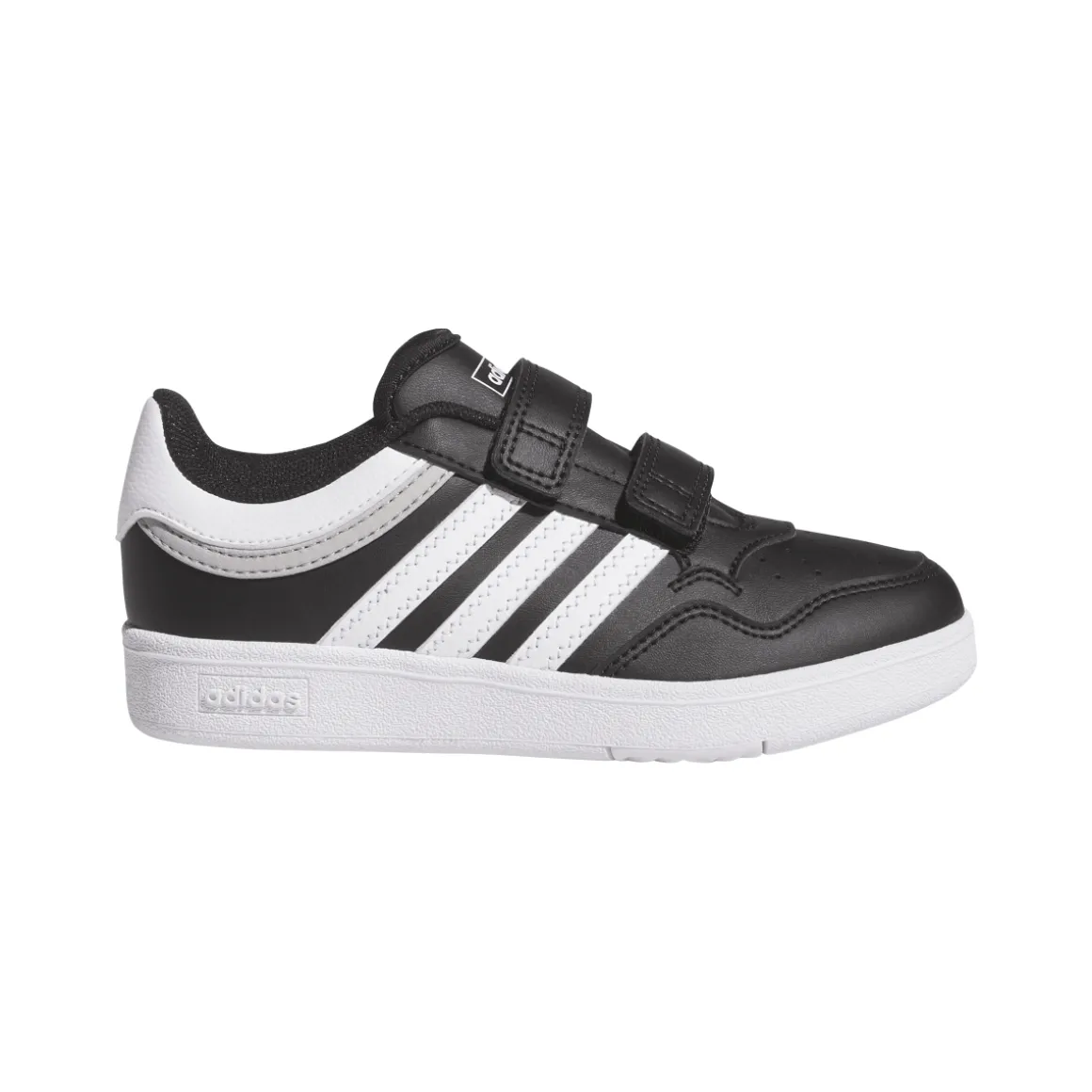 Sneakers bambino nere con logo tre strisce adidas Hoops 4.0