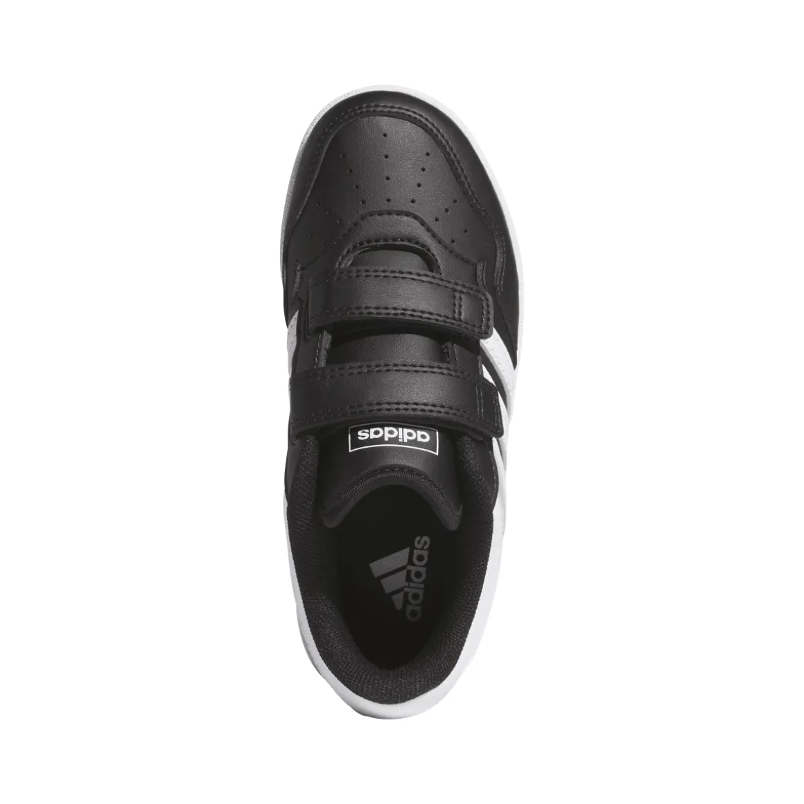 Sneakers bambino nere con logo tre strisce adidas Hoops 4.0