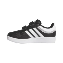 Sneakers bambino nere con logo tre strisce adidas Hoops 4.0