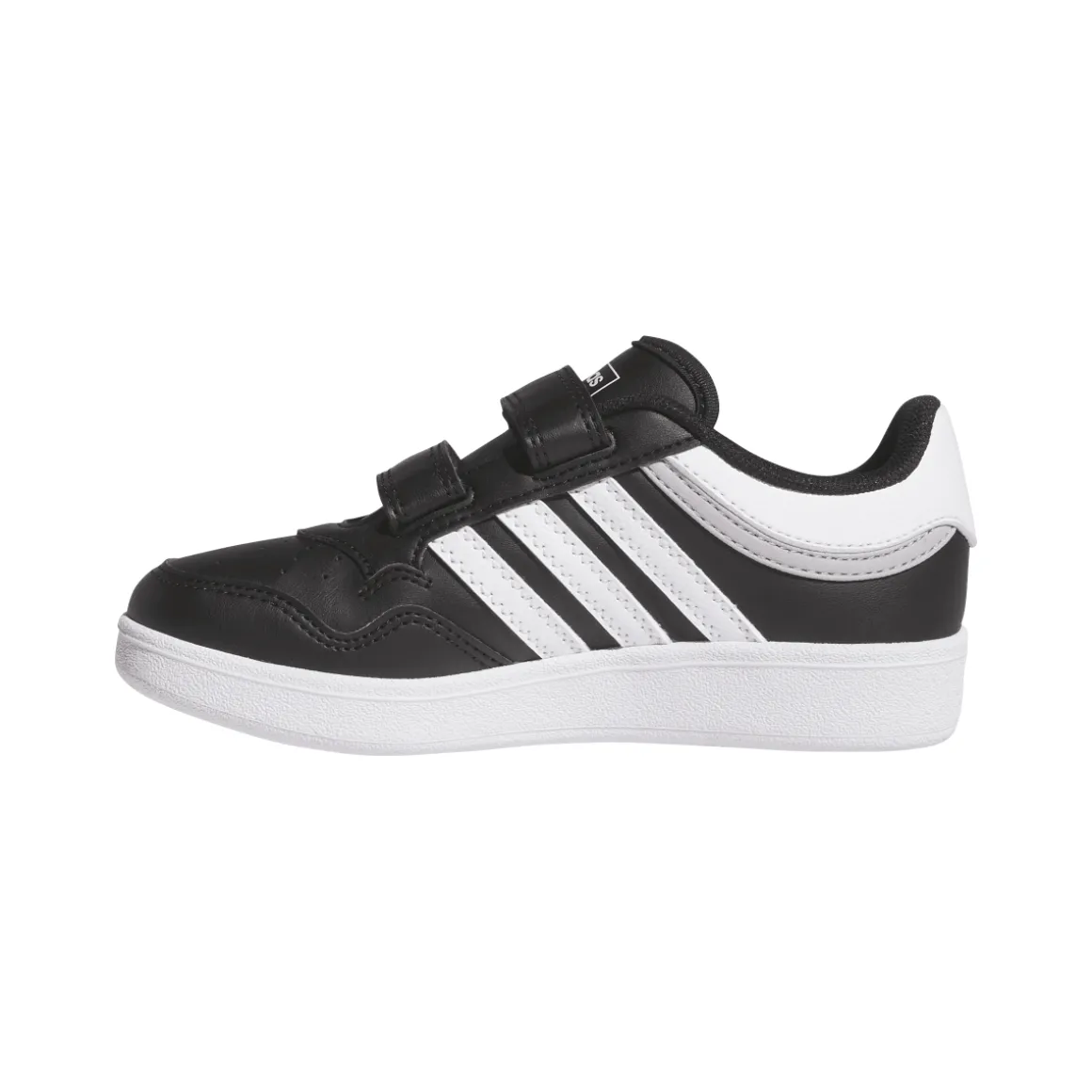 Sneakers bambino nere con logo tre strisce adidas Hoops 4.0