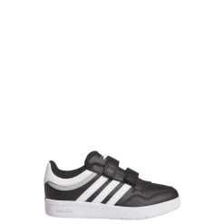 Sneakers bambino nere con logo tre strisce adidas Hoops 4.0