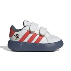 Sneakers bambino primi passi rosso e blu con stampa topolino adidas Grand Court Mickey