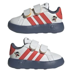 Sneakers bambino primi passi rosso e blu con stampa topolino adidas Grand Court Mickey