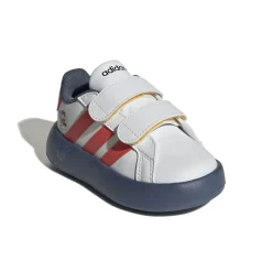 Sneakers bambino primi passi rosso e blu con stampa topolino adidas Grand Court Mickey
