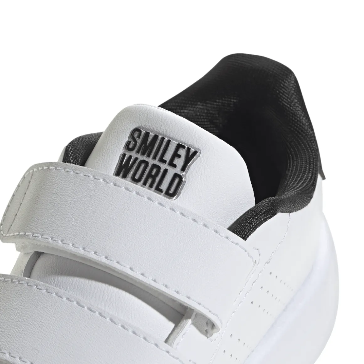 Sneakers bambino primi passi bianche con stampa smile adidas Advantage Smiley