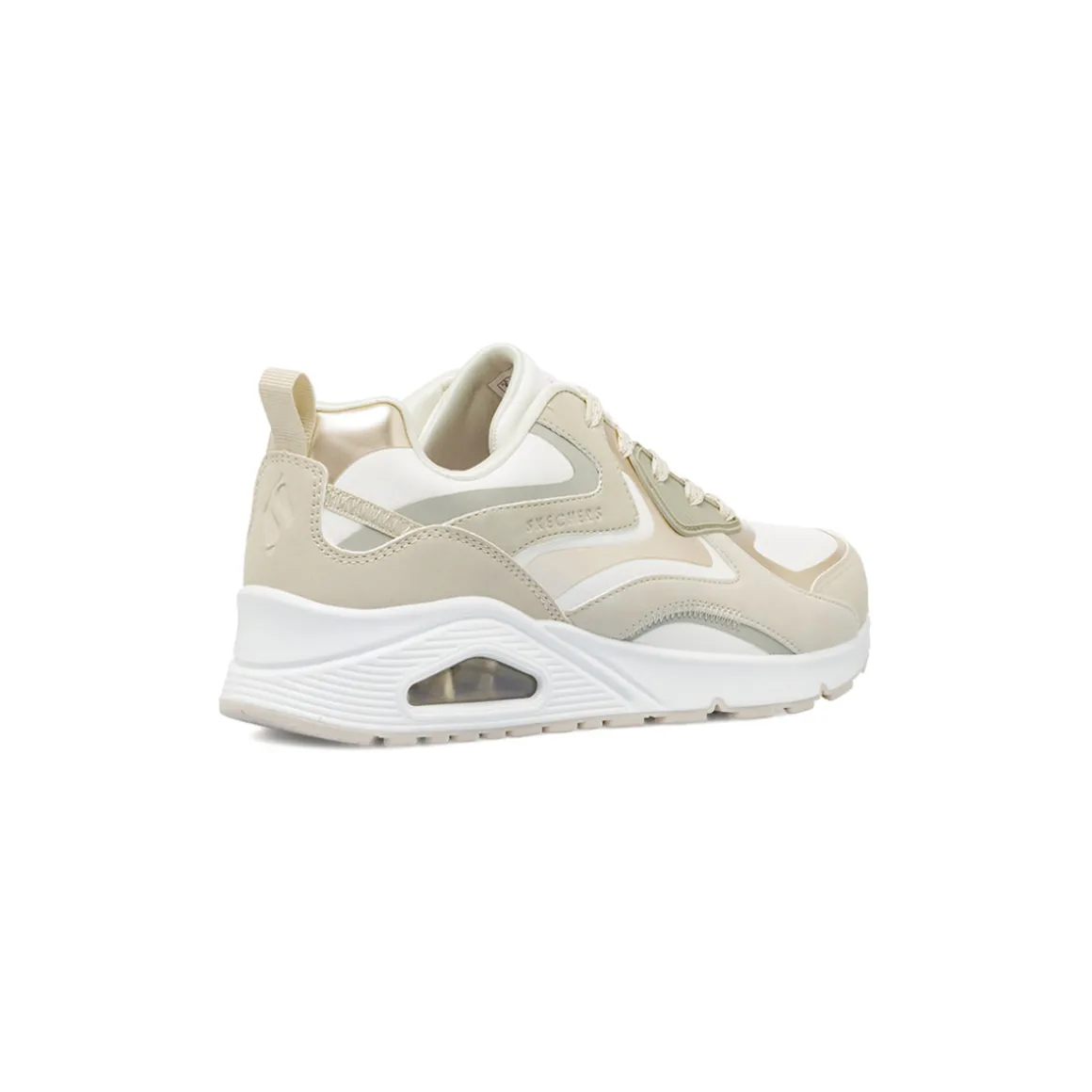 Sneakers beige da Ragazza con ammortizzazione ad aria Skechers Uno