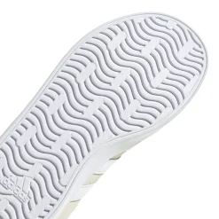 Sneakers beige da ragazza con logo adidas VL Court 3.0