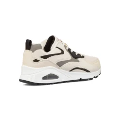 Sneakers beige da ragazzo con suola ad aria Skechers Uno Gen1