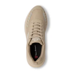 Sneakers beige da Uomo con logo laterale Tonino Lamborghini