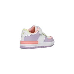 Sneakers bianca da bambina con dettagli lilla e rosa Le Scarpe di Alice