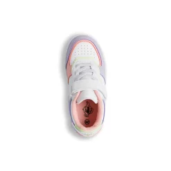 Sneakers bianca da bambina con dettagli lilla e rosa Le Scarpe di Alice