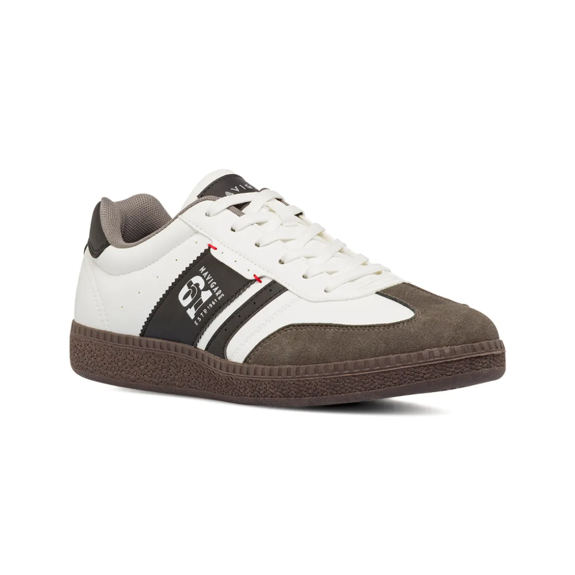 Sneakers bianche con inserti marroni da Uomo Navigare