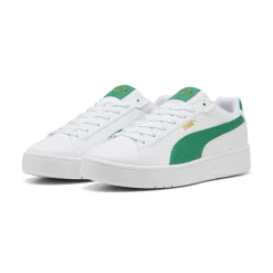 Sneakers bianche con inserti verdi da Uomo Puma Court Classico