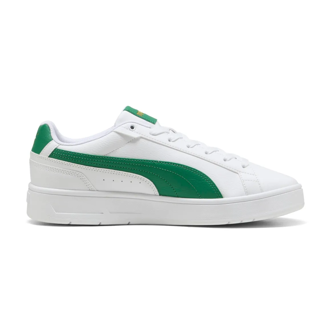 Sneakers bianche con inserti verdi da Uomo Puma Court Classico