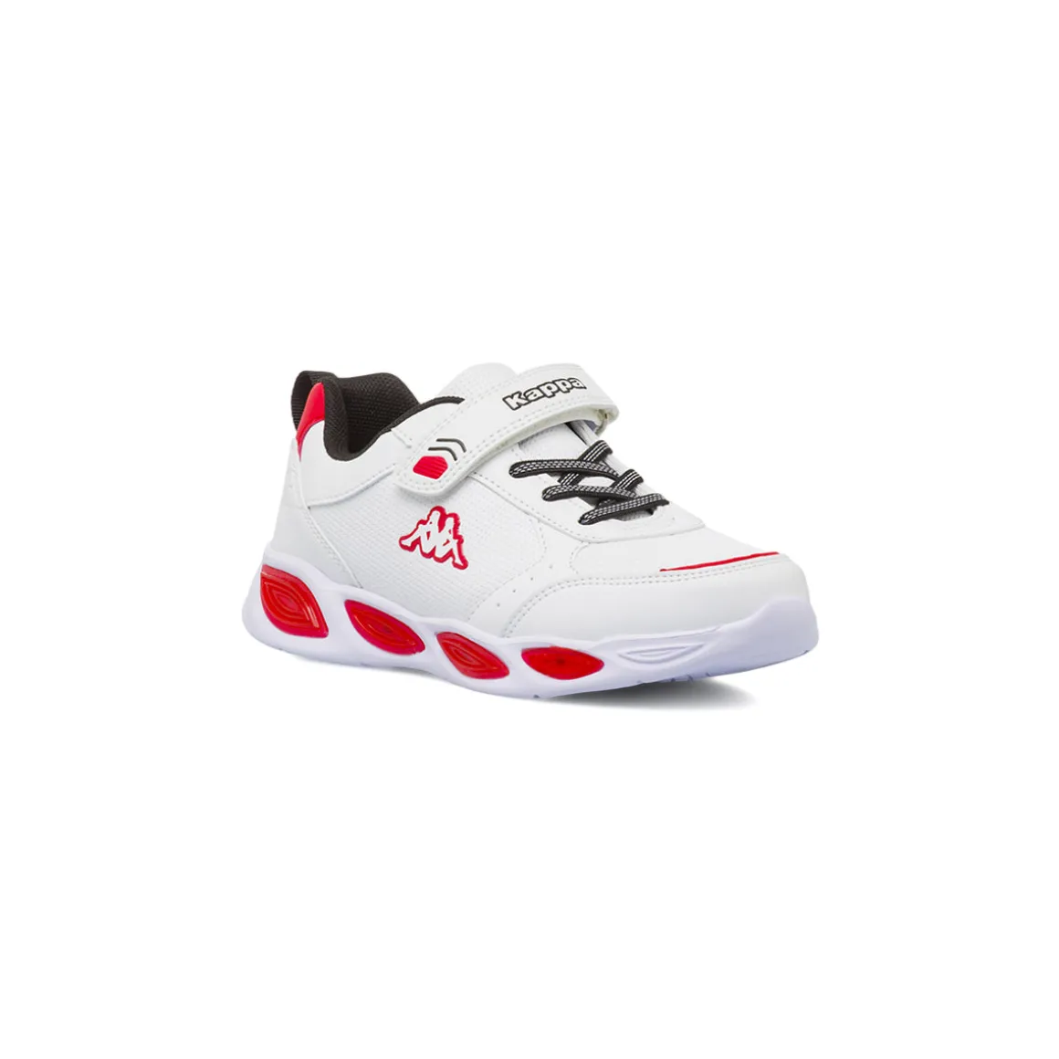 Sneakers bianche con strappo e luci da Ragazzo Kappa