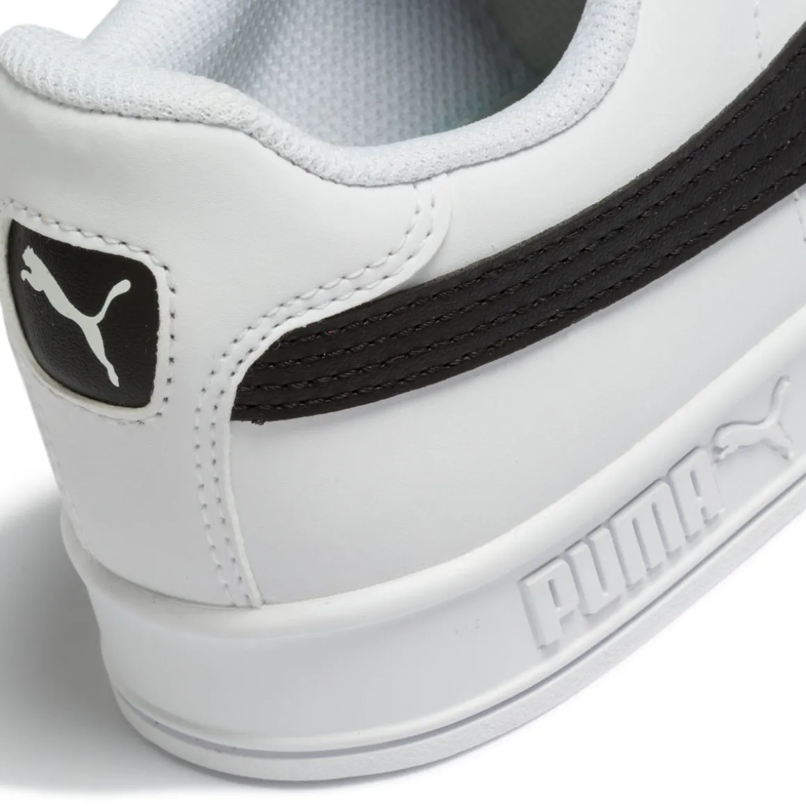 Sneakers bianche con striscia laterale a contrasto Puma Smash Vulc