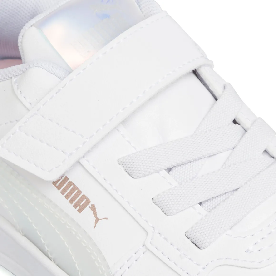Sneakers bianche da Bambina con chiusura a strappo Puma
