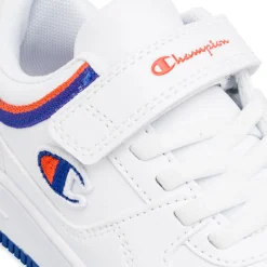 Sneakers bianche da Bambino con dettagli blu e arancioni Champion Low B Ps