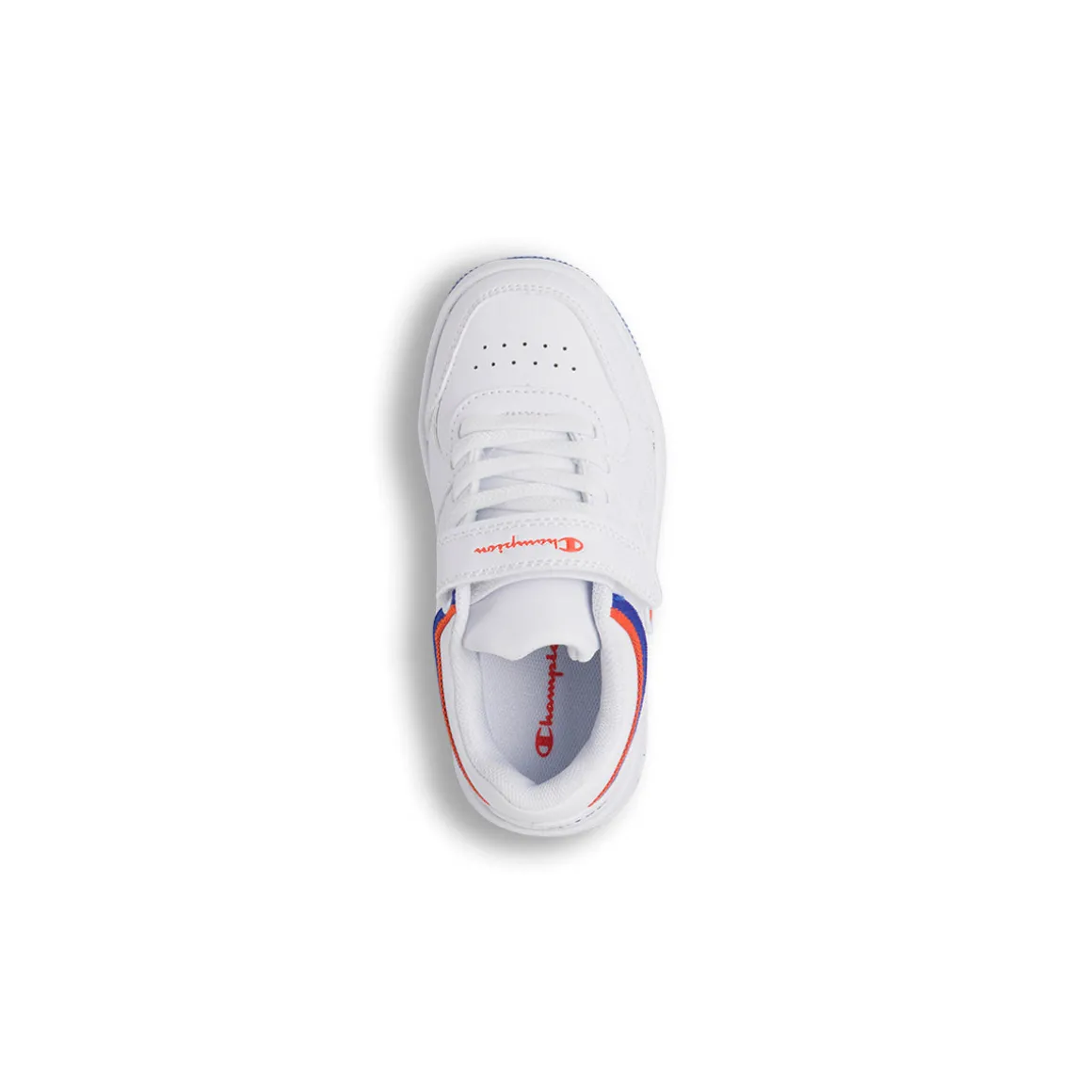 Sneakers bianche da Bambino con dettagli blu e arancioni Champion Low B Ps