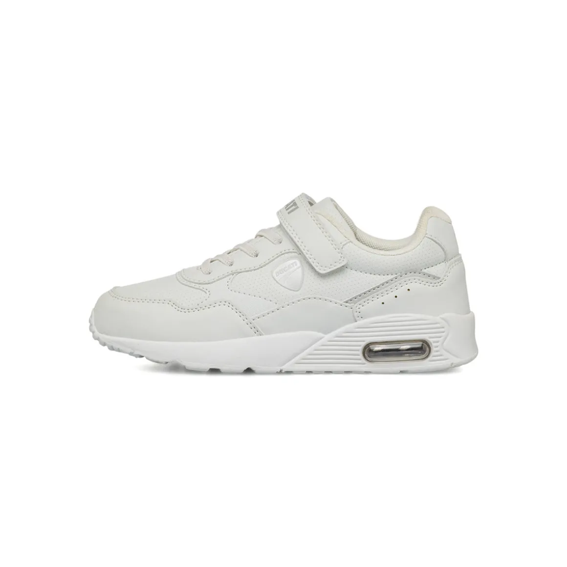 Sneakers bianche da bambino con ammortizzazione ad aria Ducati