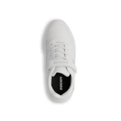 Sneakers bianche da bambino con ammortizzazione ad aria Ducati