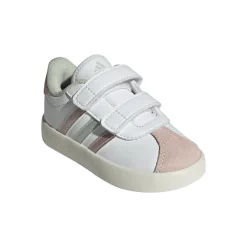 Sneakers bianche da Bambina con chiusura a strappo VL COURT 3.0 adidas
