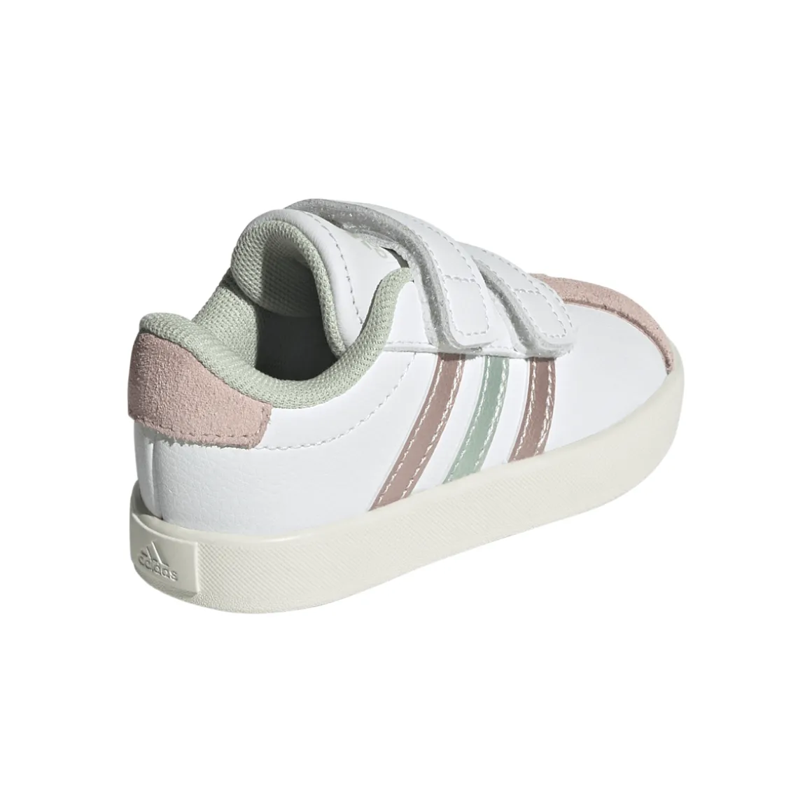 Sneakers bianche da Bambina con chiusura a strappo VL COURT 3.0 adidas