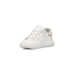 Sneakers bianche da bambina con dettagli glitter e farfalla con paillettes Le scarpe di Alice